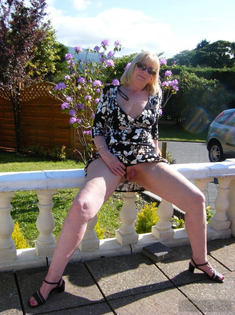 Val in the garden