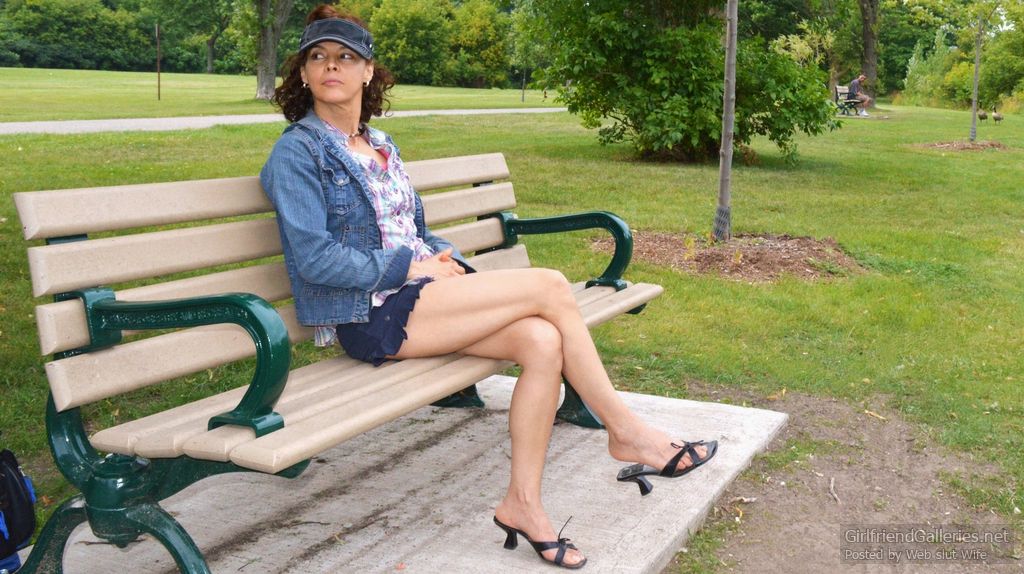 Wife Lucia outdoors being a naughty girl_P1