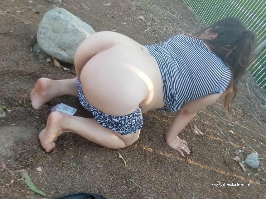 Horny slut wife enjoys the outdoors with different men