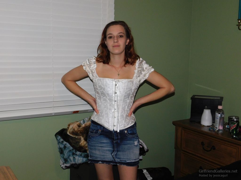 Polka dot panties upskirt