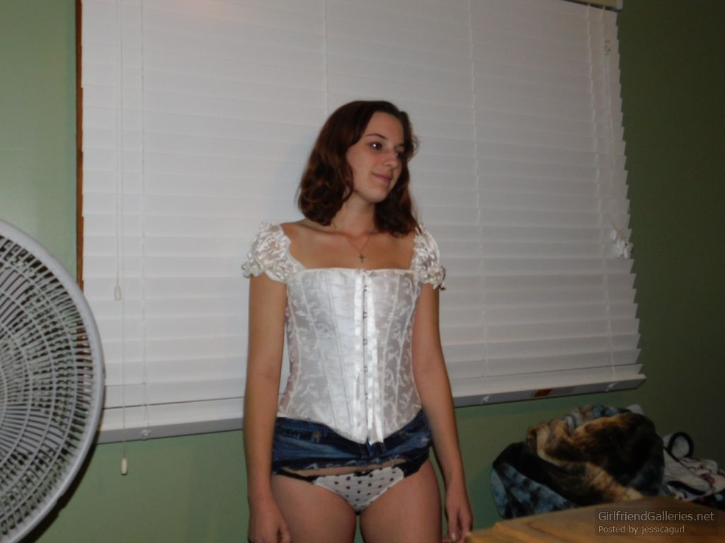 Polka dot panties upskirt