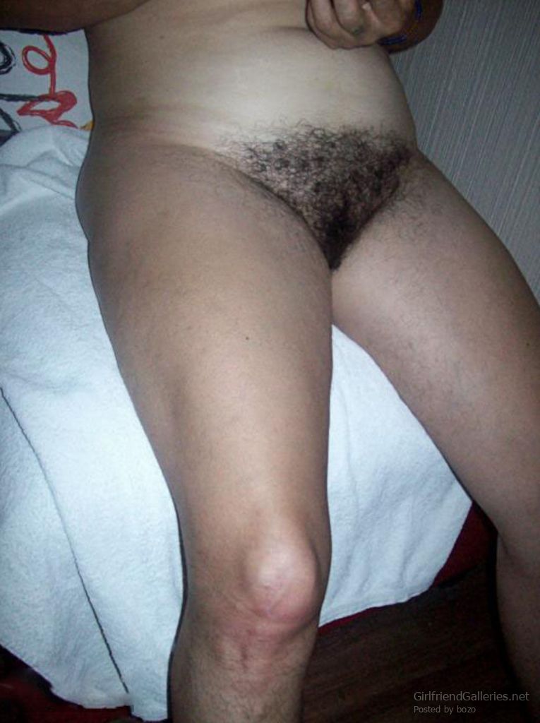 My hairy wife completely naked