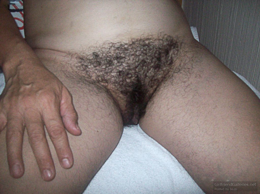 My hairy wife completely naked