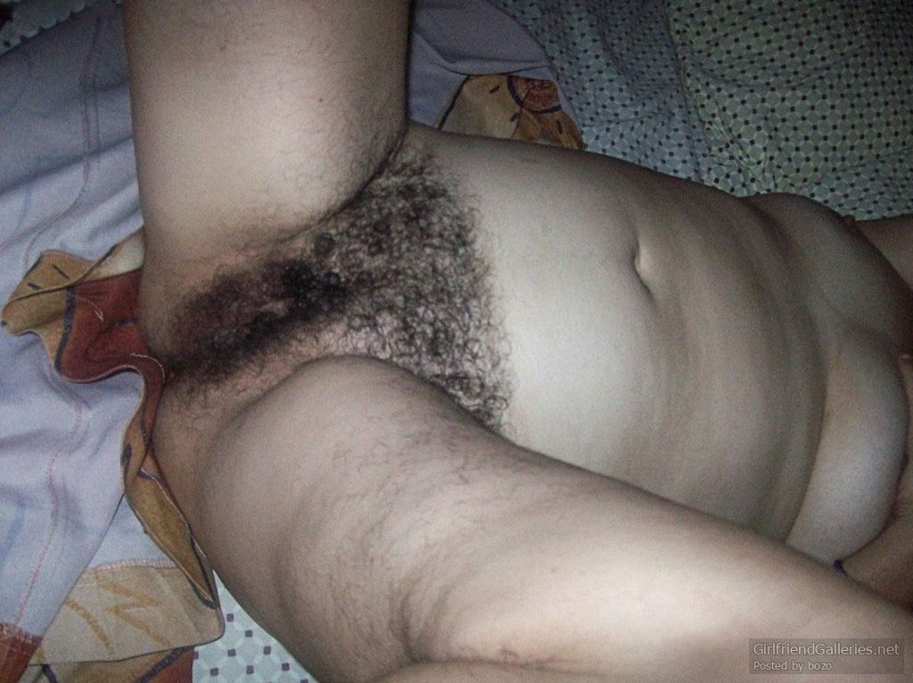 My hairy wife completely naked
