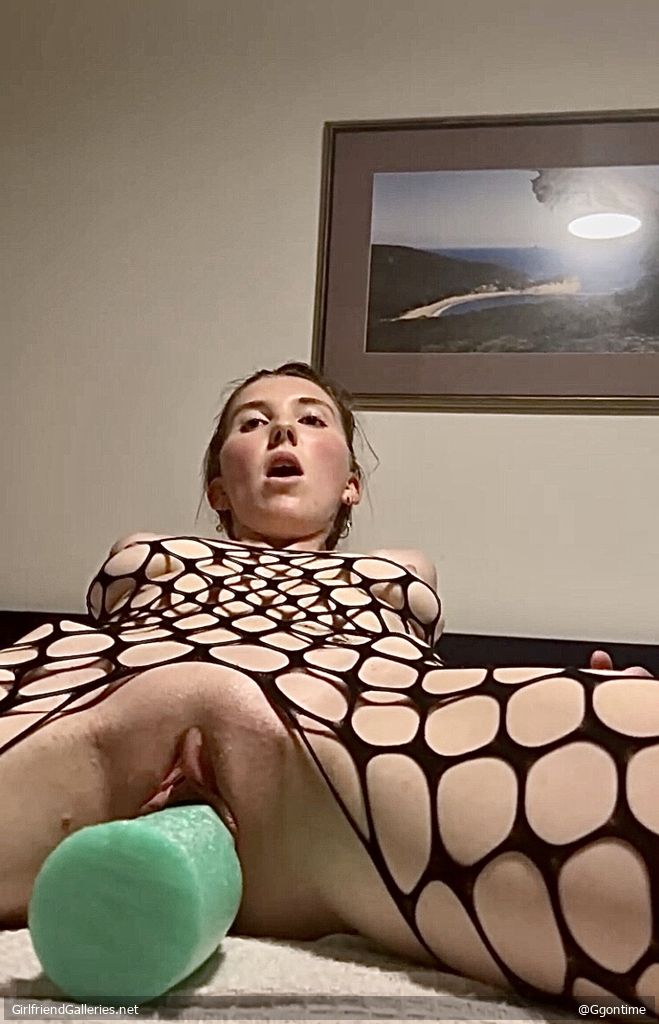 Sexy number and an improvised dildo