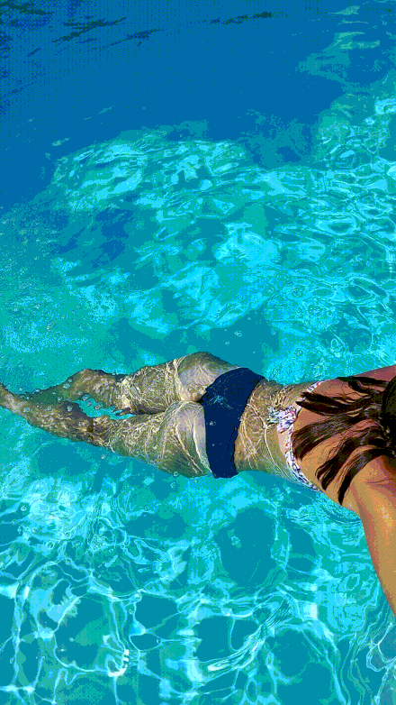 Shy GF ass by the pool part 2